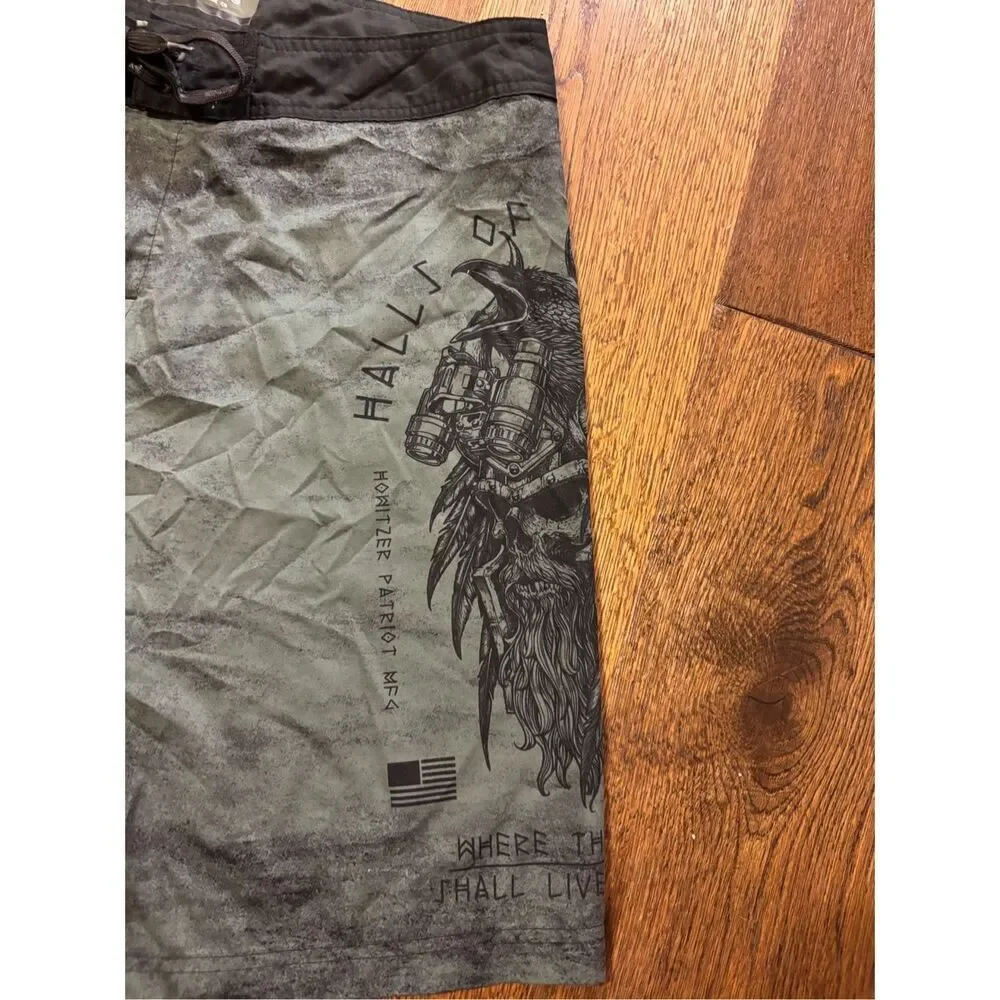 Howitzer halls of Valhalla veteran military board shorts 34